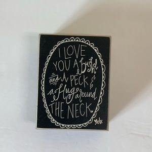 Bushel and Peck Block Sign